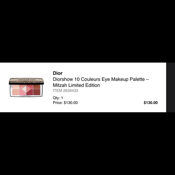 Christian Dior Diorshow 10 Couleurs eyeshadow palette 001 Mitzah Edition - Picture 6 of 6